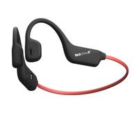 RockShine R1 Open-Ear Sports Headphones | Bluetooth 5.3 Earhook Design | Lightweight & Comfortable Fit | IPX5 Waterproof | Up to 12H Playtime | Safe & Aware Outdoor Listening (Black+RED)