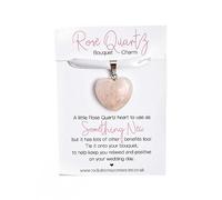 Rockshore Accessories Wedding Crystal Stone Charms Chakra Stones Something New Something Blue For Bride Bridal Bouquet Charm (Rose Quartz)
