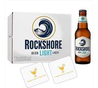 Rockshore Irish Light Lager 12 Pack Bottles (12x330mls) | Celebration Spirits Beer Mats x 2