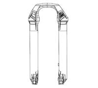 Rockshox 27´´ 15x110 Mm Boost™ Lyrik Select/select Plus D1+ 2023+ Fork Lowers Silver