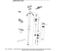Rockshox 600 Hours Seatpost Service Kit For Reverb Stealth C1 Seal Black