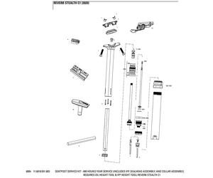 Rockshox 600 Hours Reverb Stealth C1 Seal Service Kit One Size Black