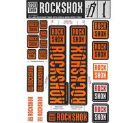 ROCKSHOX adesivo rs-1 e steli 30/32 arancione | RockShox Decal Kit 30/32mm Orange Color Match for Forks