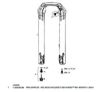 Rockshox Boxxer C1 2019+ 27´´ Boost Ultimate Flask Fork Lowers One Size Red