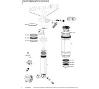 Rockshox Deluxe/super Deluxe Debonair Shock Absorber 185/210 x 47.5-55 mm Grey
