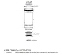 Rockshox Deluxe/super Deluxe Metric Air Corp 205/230 x 57.5-65 mm Silver