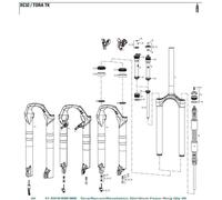 Rockshox Foam Rings Kit 20 Units 32 x 10 mm White / White