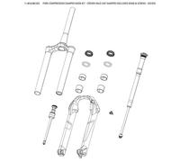 Rockshox Fork Compression Charger Race Day Sid Crown 32 / 35 mm Black