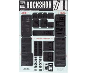 RockShox Fork Decal Kit - 35mm Dual Crown Stealth Black
