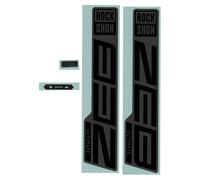 Rockshox Fork Decal Kit - Zeb Ultimate 27/29 (2021): GLOSS BLACK/MATTE GREY