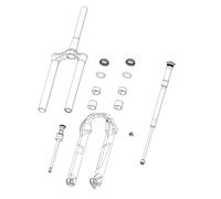 RockShox, FS SP LL Pike SELP 27B Dfb C1 Unisex Adult, Black, One Size