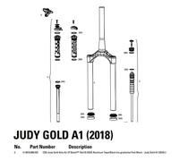 Rockshox Gold Judy Boost Solo Air 42os Seal Kit 27.5´´ Black