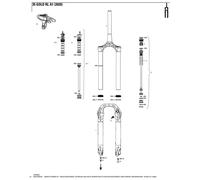 Rockshox Oneloc Remote Upgrade Kit Right Above/left Below 35 Gold A1 Plus Set Black 10 mm
