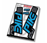Rockshox Pike DJ 2021 Fork Decals - Blue - Licensed by Rockshox Gloss