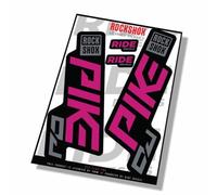 Rockshox Pike DJ 2021 Fork Decals - Pink - Licensed by Rockshox GLOSS