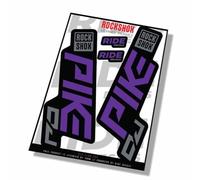 Rockshox Pike DJ 2021 Fork Decals - Purple - Licensed by Rockshox GLOSS