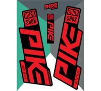 RockShox Pike Ultimate 2019 Red Replica Decals Matte