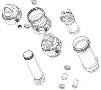 Rockshox Spare Rear Shock Mounting Hardware 3-Piece 1/2" 8 X 20.0