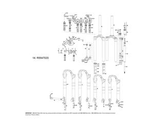 RockShox Right Compression Knob Kit Motion Control DNA Sid A Rl Revelation Rl A1