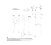 RockShox Right Remote Spool Cable Clamp Kit XC30 A1 A3 B1/30 Gold A1 30