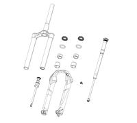 Rockshox Spare Fork Rebound Damper Knob Kit (Includes Adjuster Knob & Bolt) Char