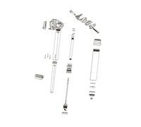 Rockshox Reverb Hose Barb Connector and Strain Relief 11.6815.022.010