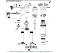 Rockshox Super Deluxe A1 2017+ Piston Kit One Size Black
