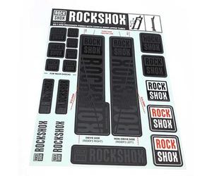 Rockshox Unisex Front Suspension Decal Kit 30/32mm Stealth My18 Sid/Reba/Revelation(pre-2018)/Sektor/Recon/Xc3 Service Spare Part, Black, 30 32mm UK