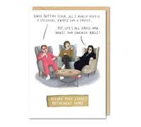 Rockstar Birthday Card Specs, Drugs and Sausage Rolls - Humorous Greeting Card