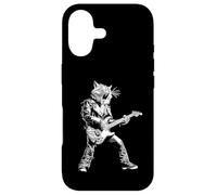 Rockstar Cat Playing Guitar Rock and Roll ROCK Music Case for iPhone 17