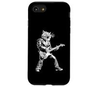 Rockstar Cat Playing Guitar Rock and Roll ROCK Music Case for iPhone SE (2020) / 7/8