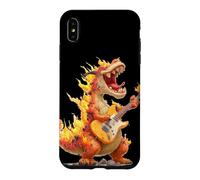 Rockstar Flames Costume for Dinosaur and Jurassic Lovers Case for iPhone XS Max
