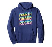 Rockstar FOURTH GRADE ROCKS Last Day Band Teacher Cutest Pullover Hoodie