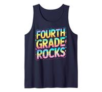Rockstar Fourth Grade Rocks Last Day Band Teacher Cutest Tank Top