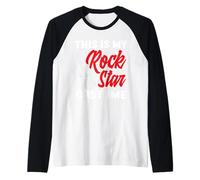 Rockstar Halloween Easy Lazy Last Minute Costume Rock Raglan Baseball Tee