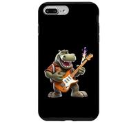 Rockstar Hippo Electric Guitar Player Funny Animal Music Case for iPhone 7 Plus/8 Plus