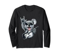 Rockstar Koala with Sunglasses Electric Guitar Rock Hand Long Sleeve T-Shirt