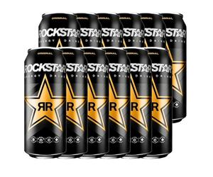 Rockstar Original Energy Caffeinated Refreshing Drink 500ml 12-Pack