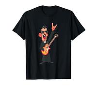 Rockstar Priest with Sunglasses Electric Guitar Rock Hand T-Shirt