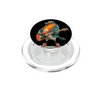 Rockstar Robin Bird with Jacket and E-Guitar Costume PopSockets PopGrip for MagSafe