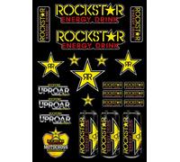 Rockstar Sponsor MTB Energy Motorcycle Sticker Kit Compatible with KTM Honda Yamaha KTM Cross Enduro Helmet (72)