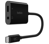 RockStar USB-C 3.5mm Audio & Charge Adaptor, Black - NPA004BTBK