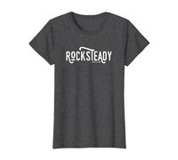 Rocksteady (Jamaica 1968) Vintage Ska Reggae Music T-Shirt, Women, Dark Heather Grey, Medium