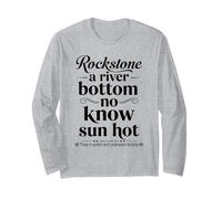 Rockstone River Bottom Sun Hot Jamaican Proverbs and Meaning Long Sleeve T-Shirt