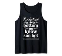 Rockstone River Bottom Sun Hot Jamaican Proverbs and Meaning Tank Top
