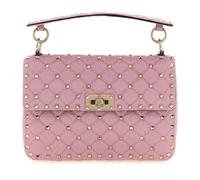 Rockstud Spike Shoulder Bag- female- Valentino Garavani- Handbags- Pink- ONE SIZE- Bags ONE SIZE