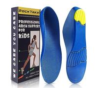 ROCKTAKIN Kids Arch Support Shoe Inserts, Children Orthotics Shoe Insoles with PU Foam Cushioning for Flat feet, Plantar Fasciitis, Feet Heel Pain Relief