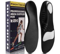 ROCKTAKIN Kids Arch Support Shoe Insoles, Plantar Fasciitis Orthotic Inserts Strong Support for Children's High Arch, Flat Feet Pain Relief, Foot Pronation