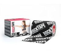 Rocktape 10cm x 5m, Black, Therapy Tape for Muscle Support and Joint Stability, Kinesiology Tape for Treating Muscle Soreness and Common Sports Injuries, Flexible Biomechanical Wrap