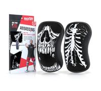 RockTape Assassins Knee Sleeves 7mm - Durable Neoprene for Compression, Warmth, and Stability in Functional Fitness, Black Skull, Small